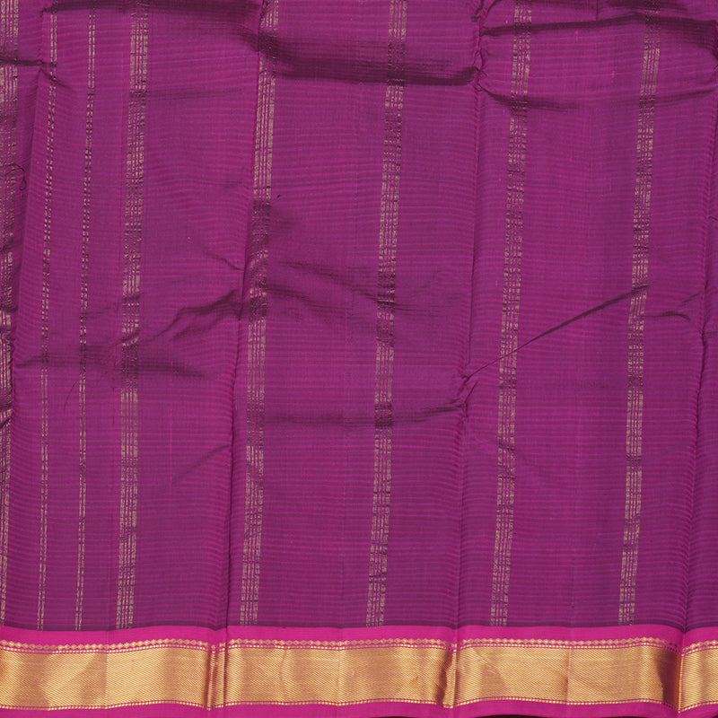 Hayagrivas Handloom Pure Kanjivaram Silk Saree in Refreshing Bottle Green KBE564F1-31