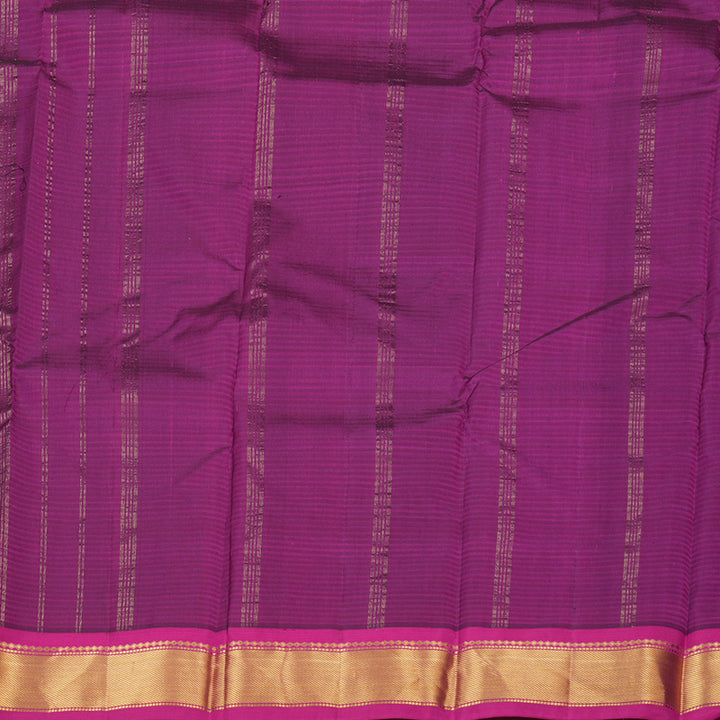 Hayagrivas Handloom Pure Kanjivaram Silk Saree in Refreshing Bottle Green KBE564F1-31