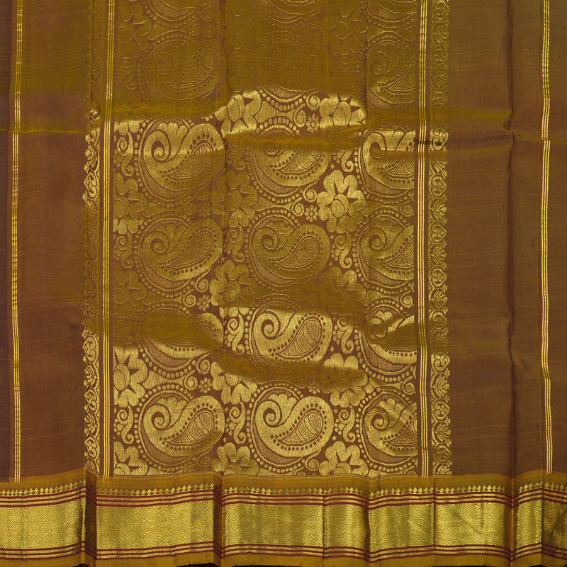 Hayagrivas Paaku One side border Kanjivaram Silk Saree KBE565F10-3