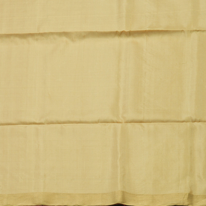 Hayagrivas Handloom Pure Soft Silk saree in Delicate Maroon with Ivory KBE56D5-1