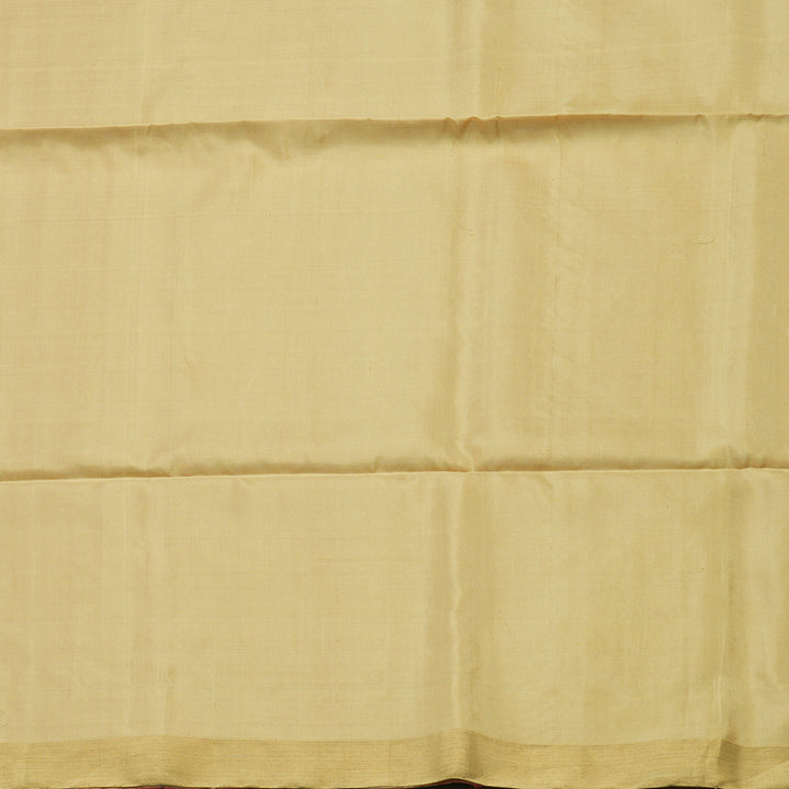 Hayagrivas Handloom Pure Soft Silk saree in Delicate Maroon with Ivory KBE56D5-1