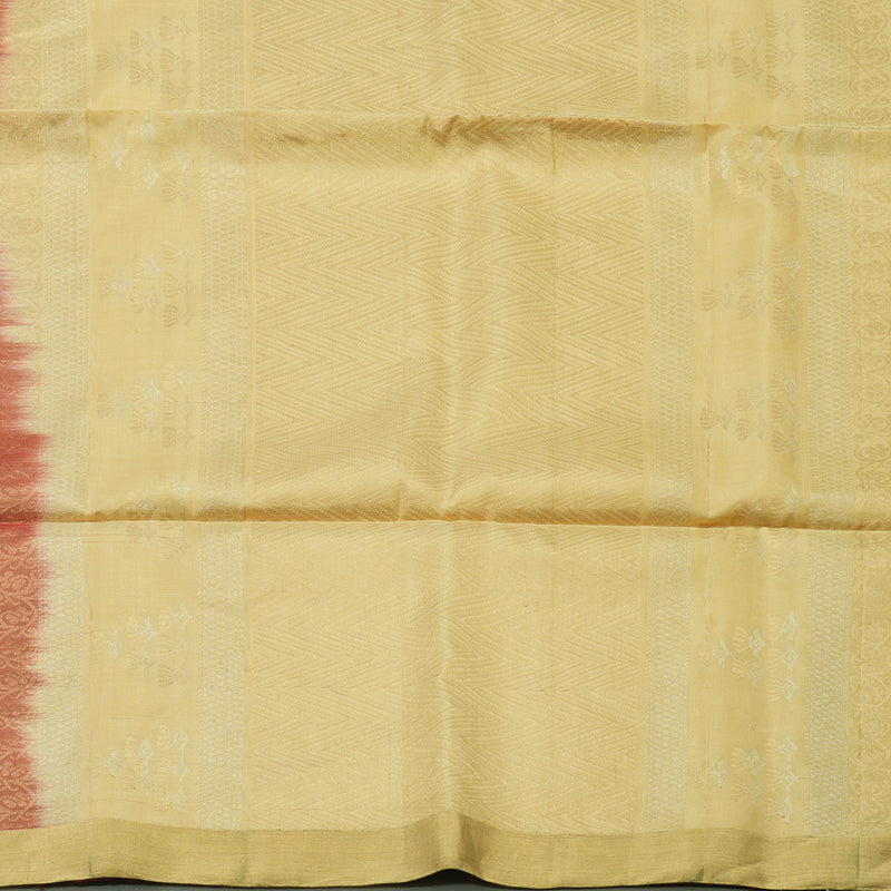 Hayagrivas Handloom Pure Soft Silk saree in Delicate Maroon with Ivory KBE56D5-1
