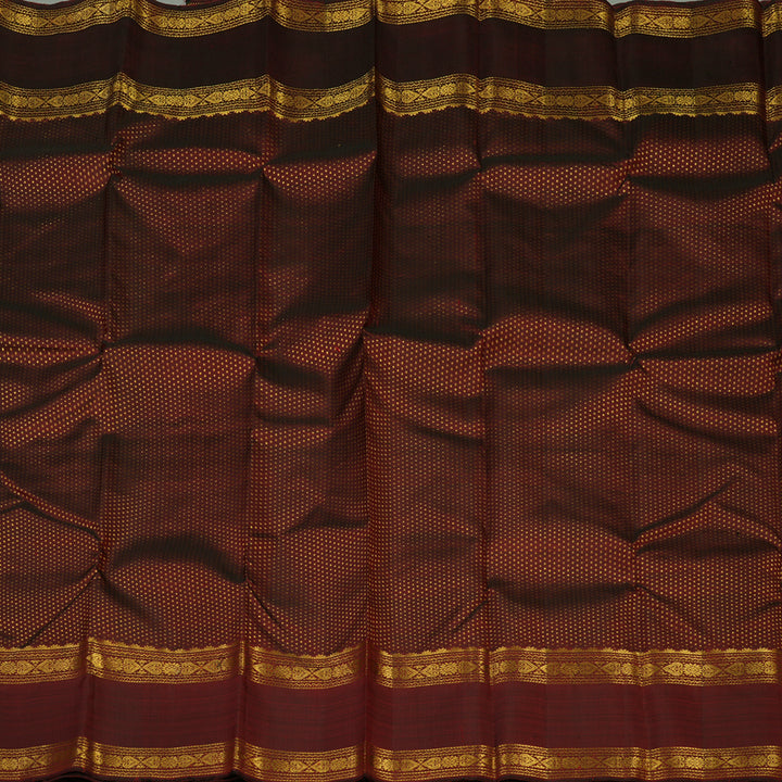 Hayagrivas Handloom Araku Maroon Kanjivaram Silk Saree KBE576F15-1
