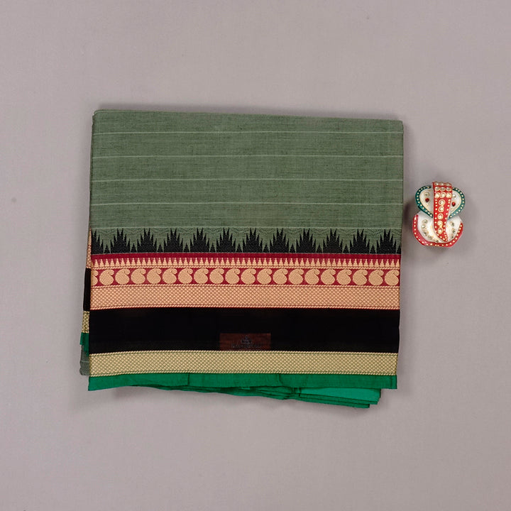 Hayagrivas Handloom Pure Cotton Saree in Mellow Grey KBE57D1-16