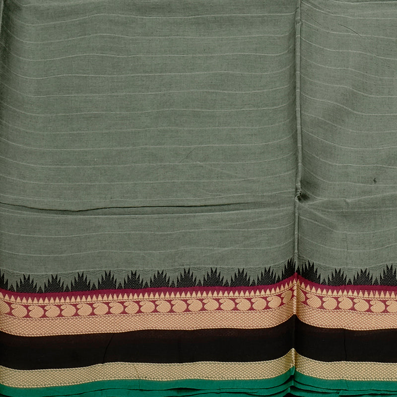 Hayagrivas Handloom Pure Cotton Saree in Mellow Grey KBE57D1-16