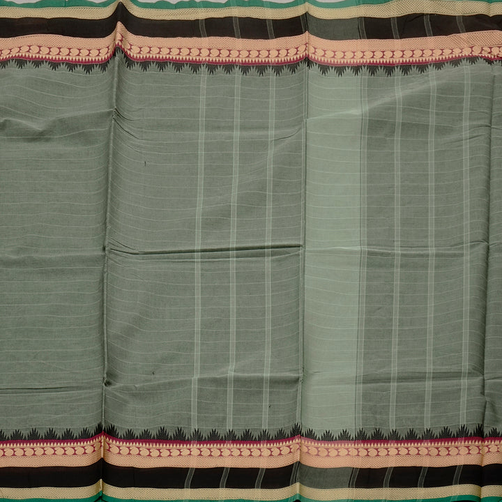 Hayagrivas Handloom Pure Cotton Saree in Mellow Grey KBE57D1-16