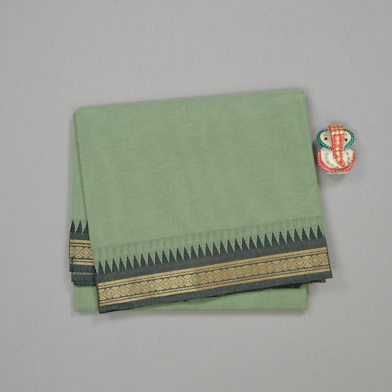 Hayagrivas Handloom Pure Cotton Saree in Serene Light Pastel Green KBE57D1-19