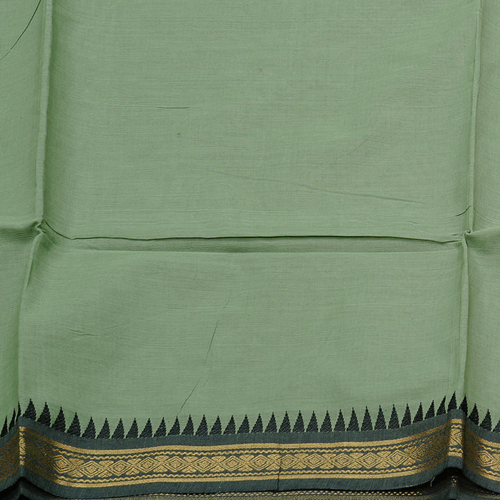 Hayagrivas Handloom Pure Cotton Saree in Serene Light Pastel Green KBE57D1-19