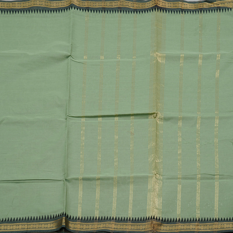 Hayagrivas Handloom Pure Cotton Saree in Serene Light Pastel Green KBE57D1-19