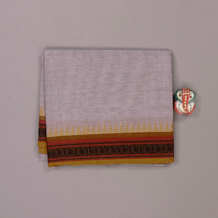 Hayagrivas Handloom Pure Cotton Saree in Ethereal Light Lilac Colour KBE57D1-25