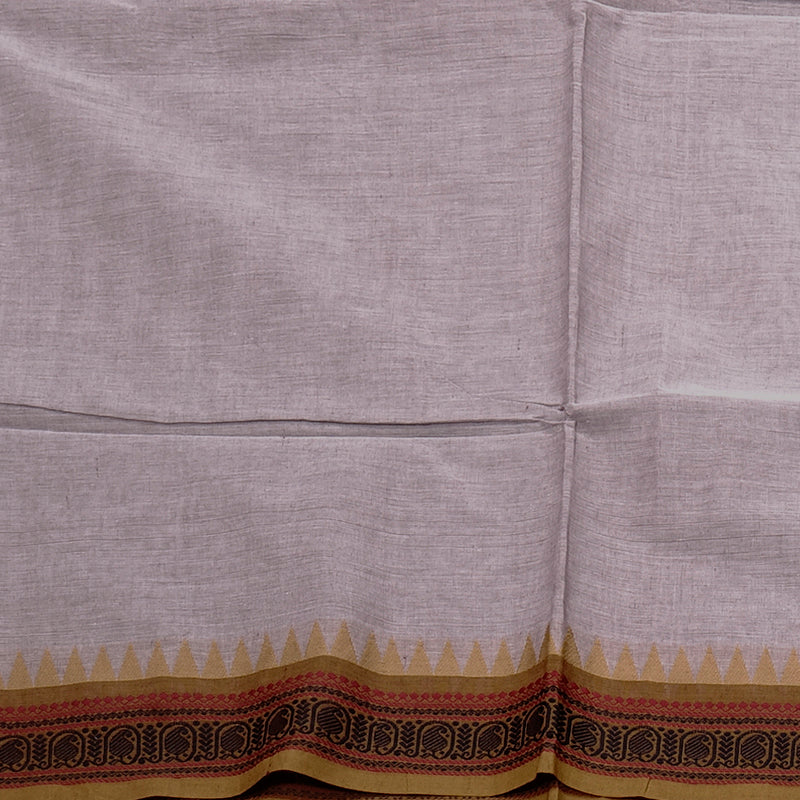 Hayagrivas Handloom Pure Cotton Saree in Ethereal Light Lilac Colour KBE57D1-25