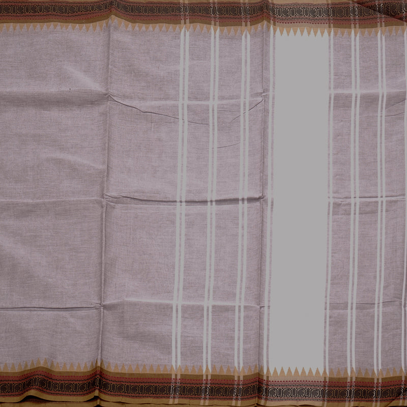 Hayagrivas Handloom Pure Cotton Saree in Ethereal Light Lilac Colour KBE57D1-25