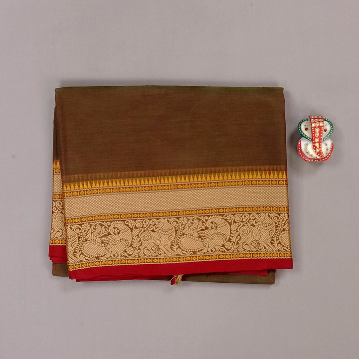 Hayagrivas Handloom Pure Cotton Saree in Bold Mandhalir KBE57D1-50