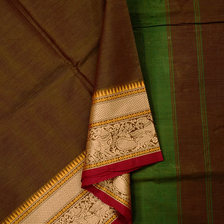 Hayagrivas Handloom Pure Cotton Saree in Bold Mandhalir KBE57D1-50