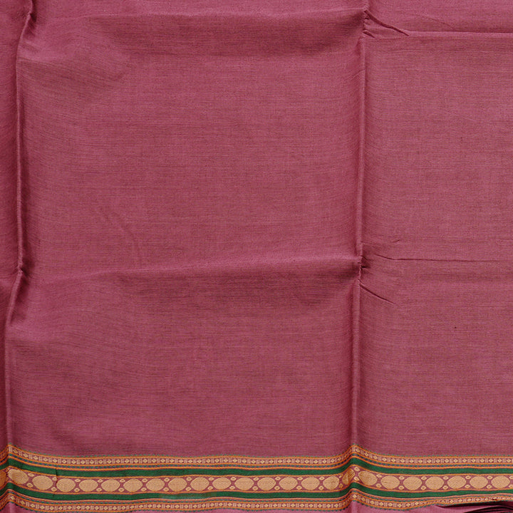 Hayagrivas Handloom Pure Cotton Saree in Elegant Rosewood Pink KBE57D1-52