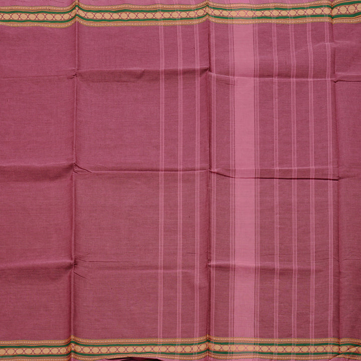 Hayagrivas Handloom Pure Cotton Saree in Elegant Rosewood Pink KBE57D1-52