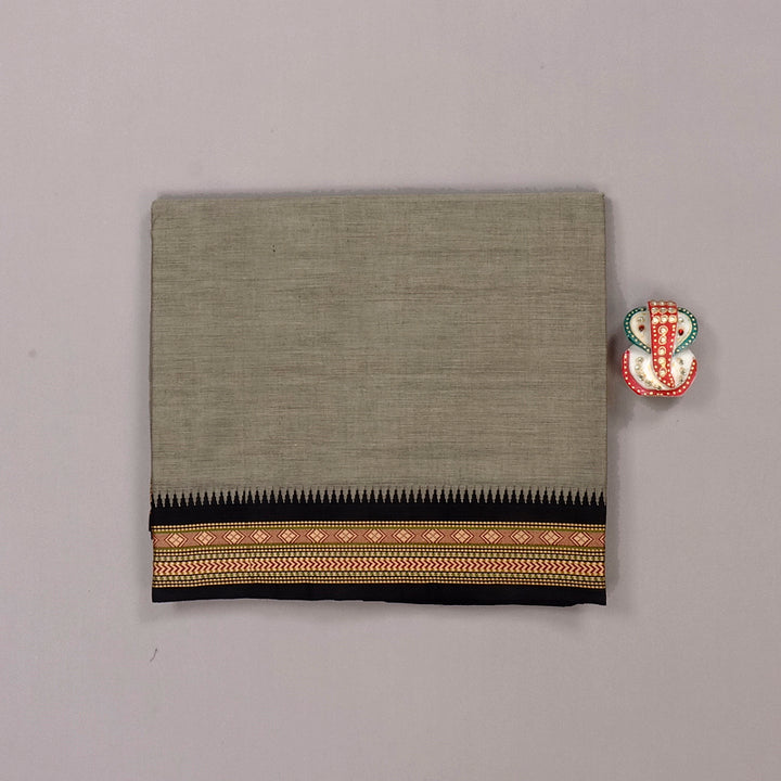 Hayagrivas Handloom Pure Cotton Saree in Understated Ash Grey KBE57D1-61