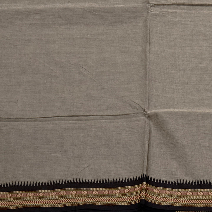 Hayagrivas Handloom Pure Cotton Saree in Understated Ash Grey KBE57D1-61