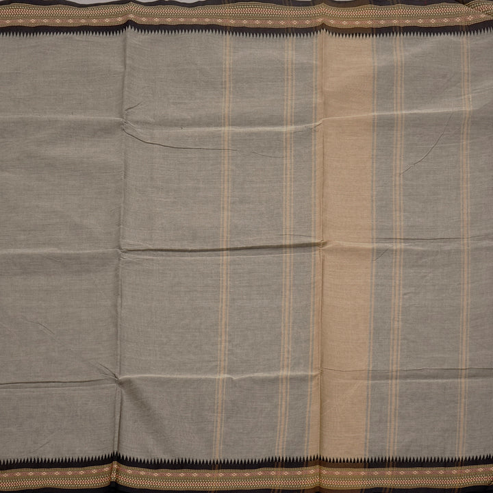 Hayagrivas Handloom Pure Cotton Saree in Understated Ash Grey KBE57D1-61