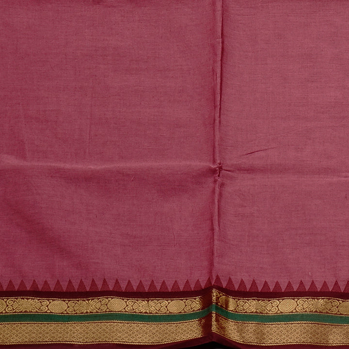 Hayagrivas Handloom Pure Cotton Saree in Captivating Mild Pink KBE57D1-67