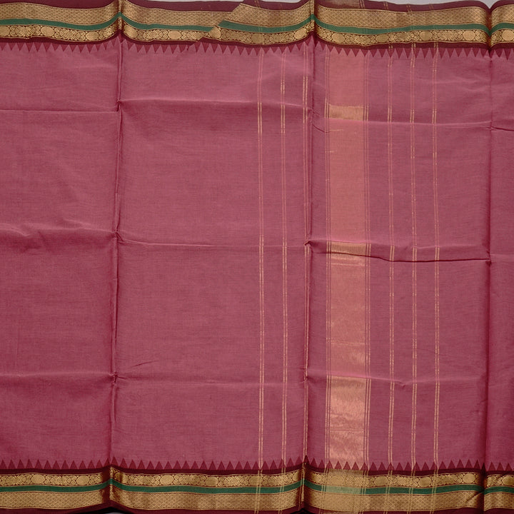 Hayagrivas Handloom Pure Cotton Saree in Captivating Mild Pink KBE57D1-67