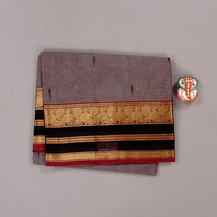 Hayagrivas Handloom Pure Cotton Saree in Delicate Light Onion Pink KBE57D3-30