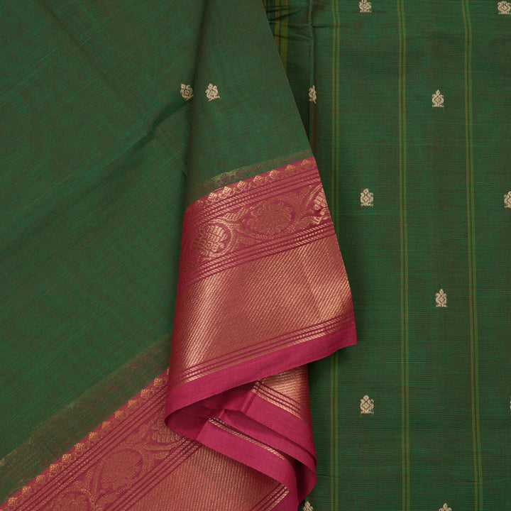Hayagrivas Handloom pure cotton saree in Manthalir with pink KBE57D3-33