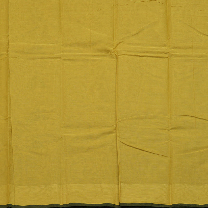Hayagrivas Pure Handloom Cotton saree in Pale Yellow KBE586F6-2