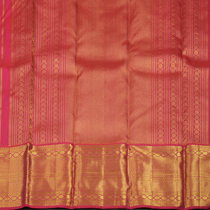 Hayagrivas Exclusive Handloom Silk Saree in Deep Pink with rich pallu & blouse KBE594F7-1