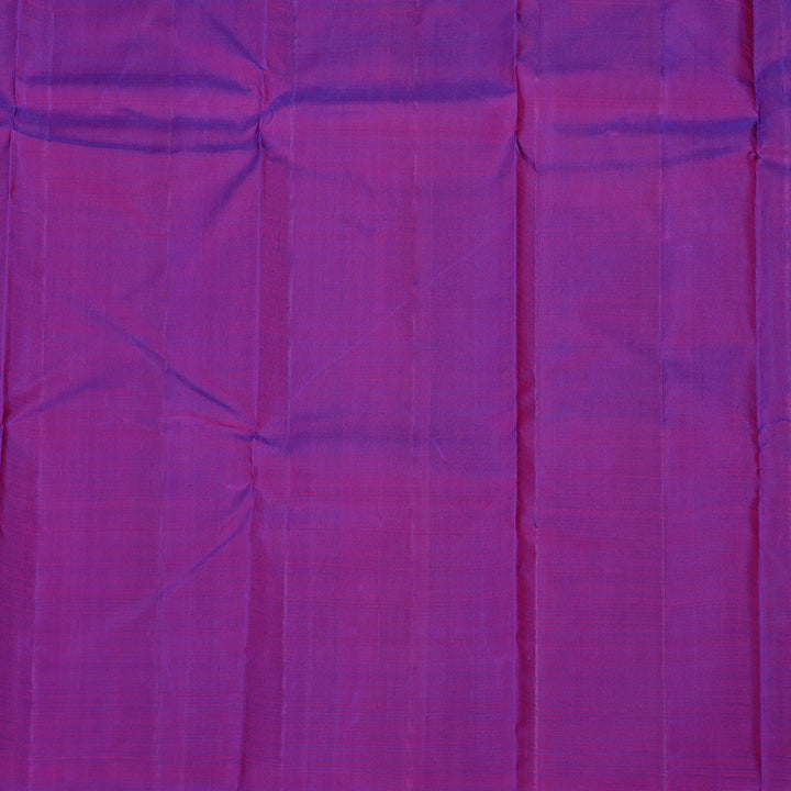 Hayagrivas Sky Blue Handloom Kanjivaram Silk Saree with Purple Border KBE59D4-3
