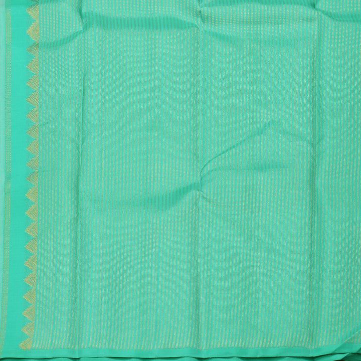 Hayagrivas Handloom Half White Kanjivaram Silk Saree KBE59D4-4