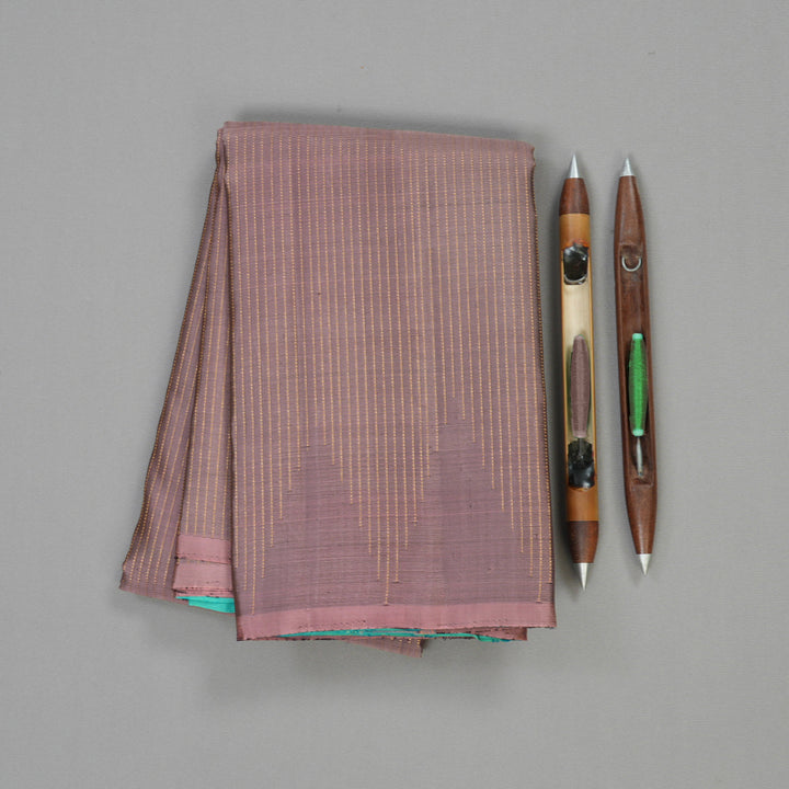 Hayagrivas Handloom Kanjivaram silk saree in Rosewood pink KBE59D4-1