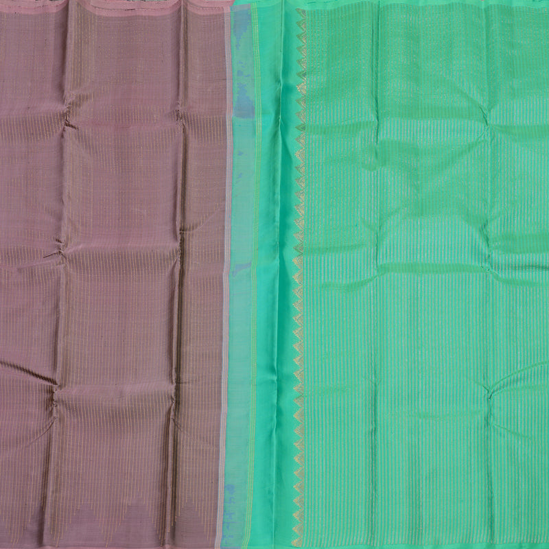 Hayagrivas Handloom Kanjivaram silk saree in Rosewood pink KBE59D4-1