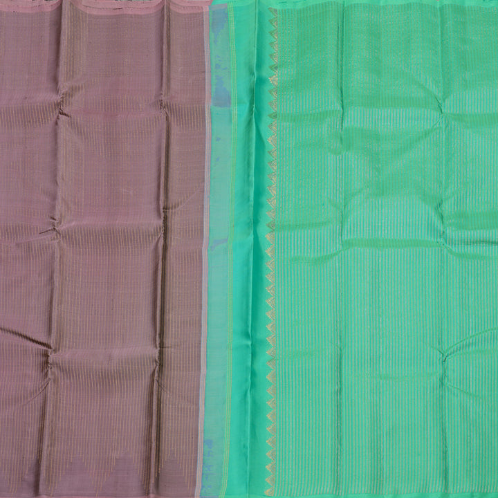 Hayagrivas Handloom Kanjivaram silk saree in Rosewood pink KBE59D4-1