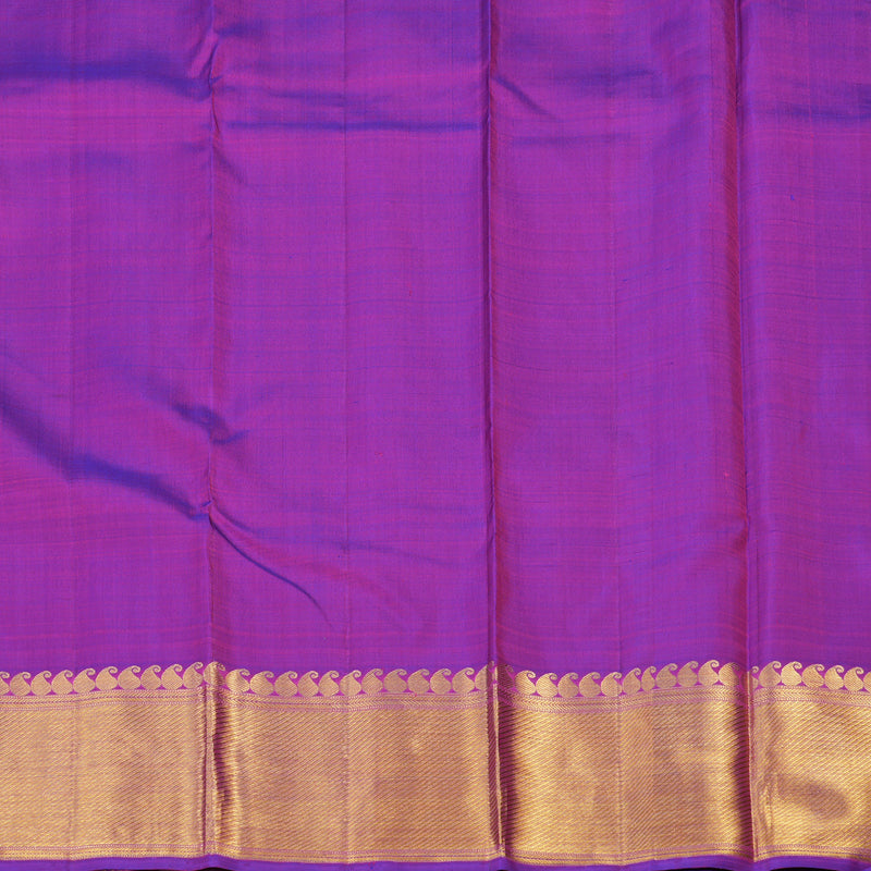 Hayagrivas Handloom Pure Kanjivaram Silk Saree in Regal Purple KBE5D19-1