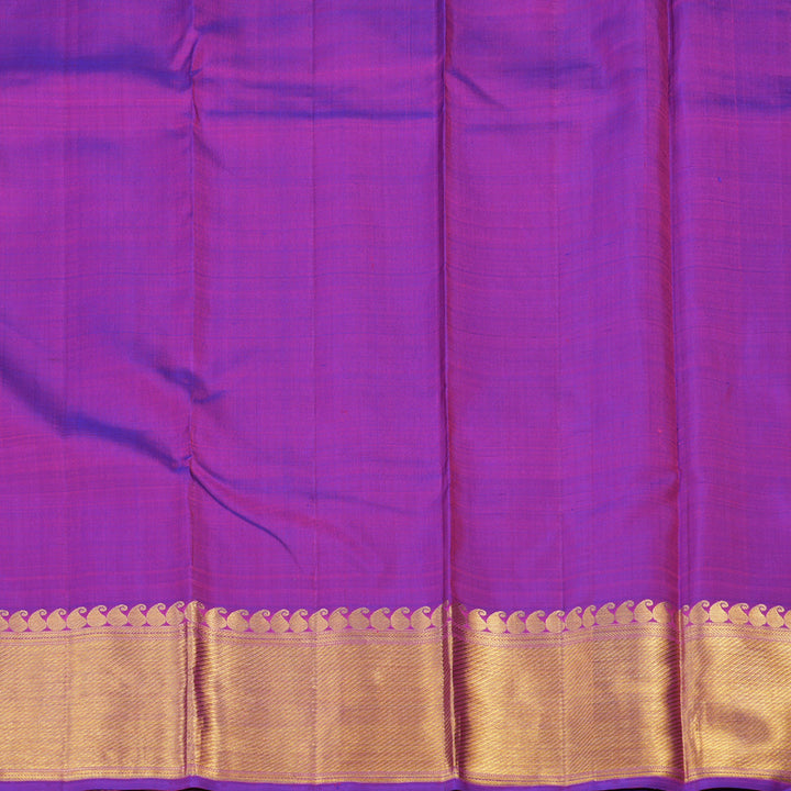 Hayagrivas Handloom Pure Kanjivaram Silk Saree in Regal Purple KBE5D19-1