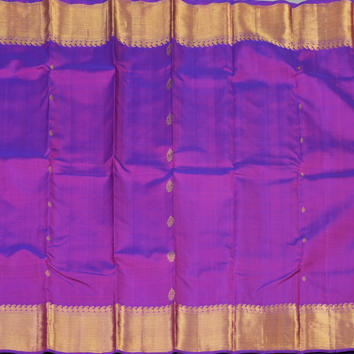 Hayagrivas Handloom Pure Kanjivaram Silk Saree in Regal Purple KBE5D19-1