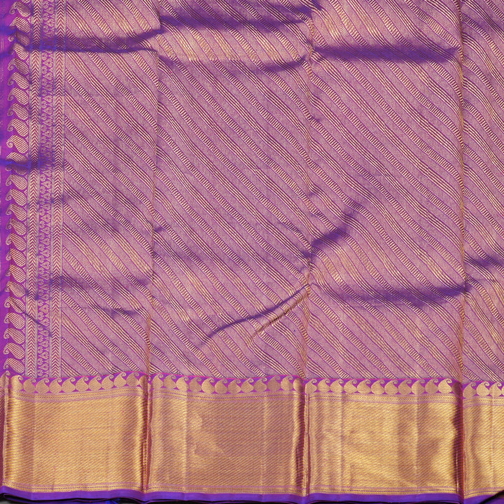 Hayagrivas Handloom Pure Kanjivaram Silk Saree in Regal Purple KBE5D19-1