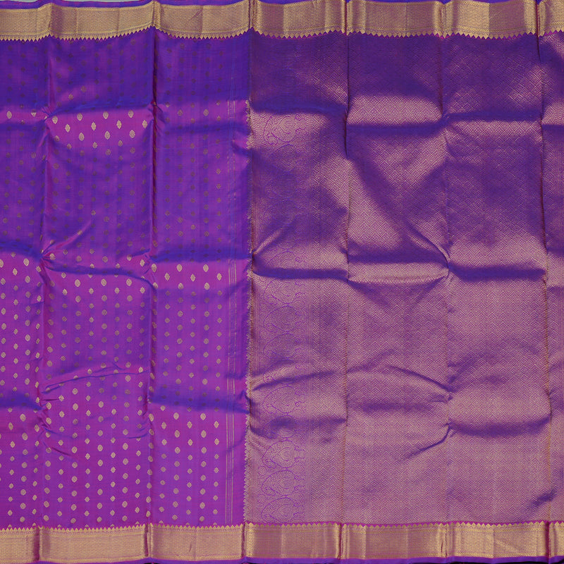 Hayagrivas Purple Handloom Kanjivaram Silk Saree KBE5D22-1
