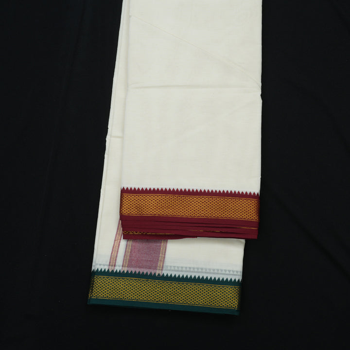 Hayagrivas Handloom 9*5 Pure Cotton Dhoti 7 Kan KBE603F1-1