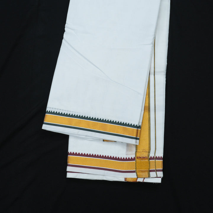 Hayagrivas Handloom 9*5 Pure Cotton Dhoti 40K KBE605F1-1
