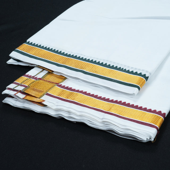 Hayagrivas Handloom 9*5 Cotton Dhothi KBE605F1-1 40K