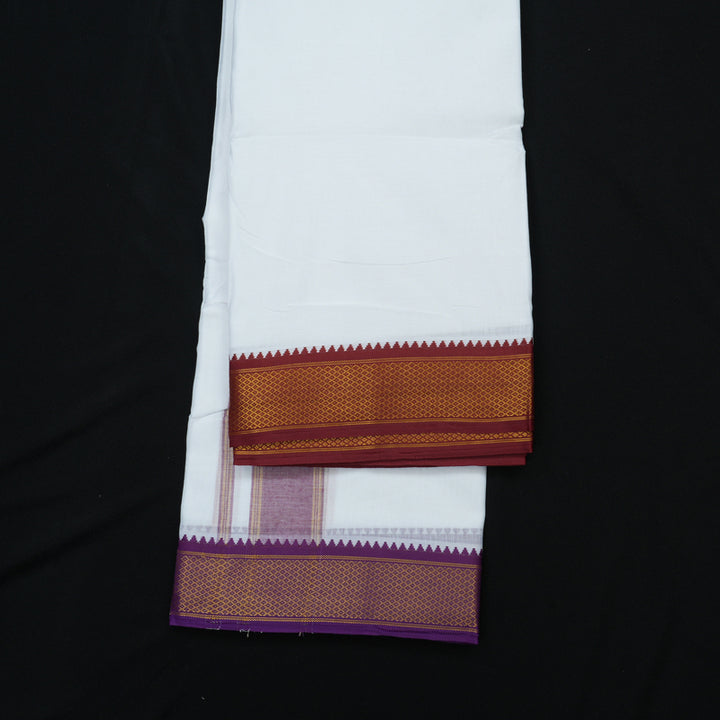 Hayagrivas Handloom 9*5 Pure Cotton Dhoti 10 Kan KBE605F6-1