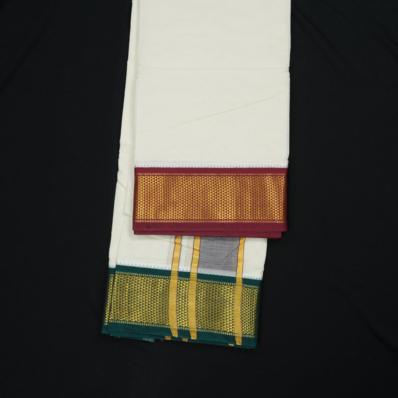 Hayagrivas Handloom 9*5 Pure Cotton Dhoti 16 KAN KBE607F6-1