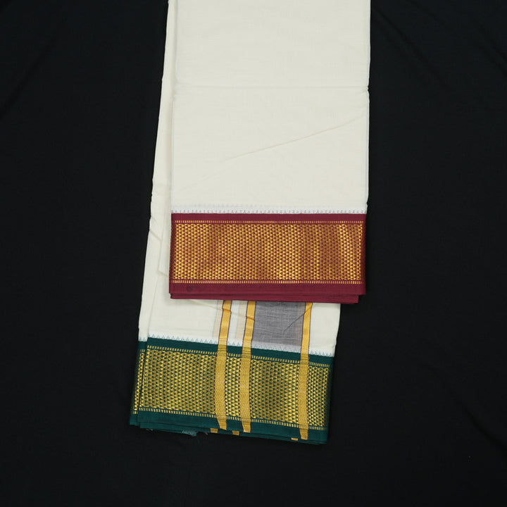 Hayagrivas Handloom 9*5 Pure Cotton Dhoti 16 KAN KBE607F6-1