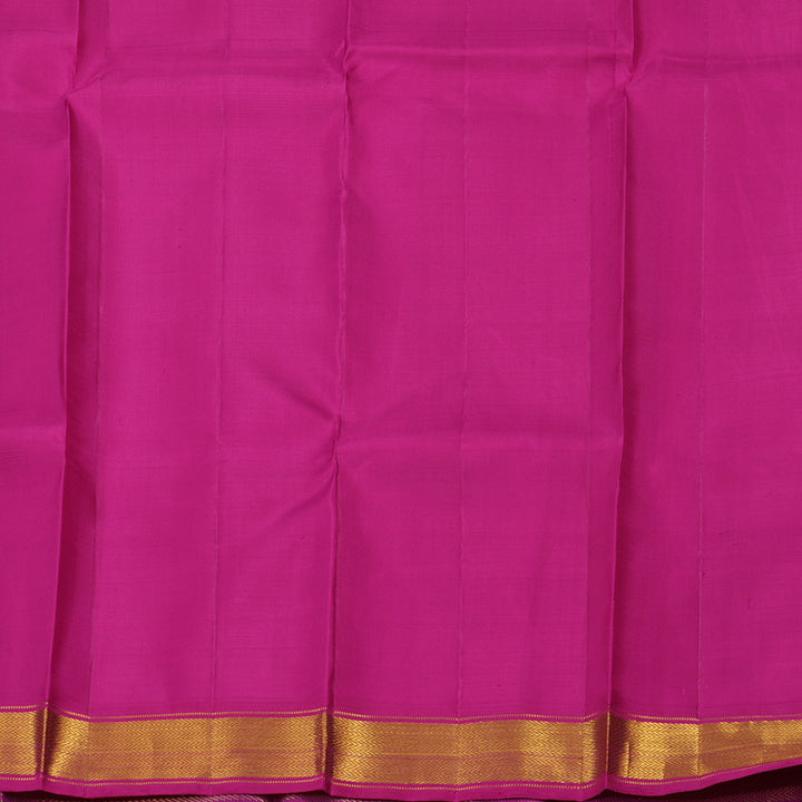 Hayagrivas Handloom Pink & Purple Kanjivaram Silk Saree with Magenta Border KBE60D1-1