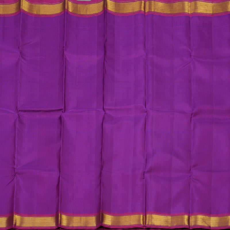 Hayagrivas Handloom Pink & Purple Kanjivaram Silk Saree with Magenta Border KBE60D1-1
