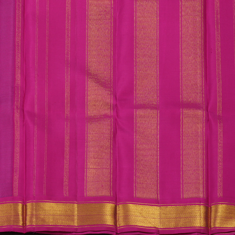 Hayagrivas Handloom Pink & Purple Kanjivaram Silk Saree with Magenta Border KBE60D1-1