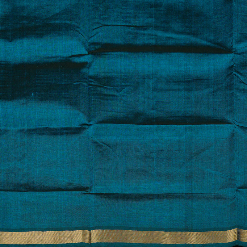 Hayagrivas Handloom Pure Silk Cotton Saree in Spellbinding Dark Cobalt Blue KBE61D1-10