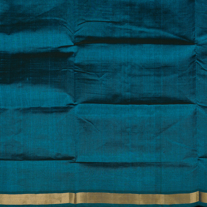 Hayagrivas Handloom Pure Silk Cotton Saree in Spellbinding Dark Cobalt Blue KBE61D1-10